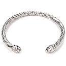 david yurman dupes bracelets knockoff Twisted Cuff Bangles for Women Wire designer inspired Cross Adjustable Valentine Day Gift Rhinestone Jewelry