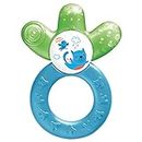 MAM Cooler Teether, Teething Toy for Babies, Cooling and Soothing Teething Ring, Baby Teether with Unique Shape and Ergonomic Design, Blue
