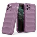 Zapcase Back Case Cover for iPhone 11 Pro Max | Compatible for iPhone 11 Pro Max Back Case Cover | Matte Soft Silicon Case | Liquid Silicon Case for iPhone 11 Pro Max with Camera Protection | Lavender