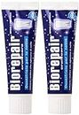 biorepair 2 pcs NIGHT PROTECTION toothpaste 75ml protect & REPAIR from acid erosion and plaque safe for whole family by Biorepair