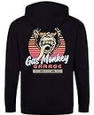 Gas Monkey Garage Hoodie Retro Shades Zip Black-S