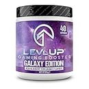 LevlUp Galaxy Edition Gaming Booster, Energy Drink Pulver für Gamer mit Taurin, Koffein, L-Tyrosin und Vitamin B12, Sparkling Glow, Açai-, Heidelbeer- und Granatapfelgeschmack, 320 g, 40 Portionen