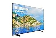 Telefunken 55DTUA724 - Android TV 55 Pulgadas 4K Ultra HD, Diseño sin Marcos, HDR10, Dolby Vision, Bluetooth, Chromecast Integrado, Compatible con Google Assistant, Dolby Atmos