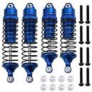 Hobbypark 4PCS Aluminum Front & Rear Shock Absorber Assembled Full Metal Big Bore Shocks Replace 5862 for 1/10 Traxxas Slash 4x4 4WD Upgrade Parts (Navy Blue)