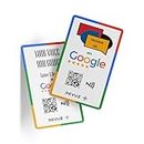 REVUZ Google Review Card – Equipped with NFC Chip and QR Code, Instant Activation with Your Business Page Link, Tap or Scan to Access (85.6 mm x 54 mm, White, 1)