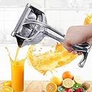 Nubilous Hand Juicer for Fruits and Vegetables with Aluminium Fruit Hand Squeezer Heavy,Press Fruit Manual Juicer, Fruit juicer Manual juicer Instant juicer Sharp Finish (Aluminium)