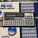 CASIO PB-110 Vintage Personal Computer with Data Bank, Box, Manuals, Calculator