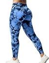 Yiifit Scrunch Sports Leggings Mujer High Waist Boom Booty Push Up Gym Fitness Workout sin costuras Yoga Pantalones, #2 Azul Oscuro, XS