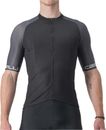 Castelli Mens Entrata VI Short Sleeve Cycling Jersey Tops Moisture Wicking Black