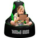 Throne Boss Gaming Bean Bag Chair (Child_Green)