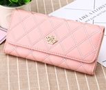 Women PU Leather Wallet Long Zip Purse Card Phone Holder Case Clutch Handbag AU