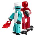 Paquete de doble acción Stikbot Chef and Lifestyle - incluye 2 Stikbots y muchos compañeros