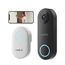 Reolink Video Doorbell Camera Wired 2K WiFi with Chime, Smart Security Door Bell, 5MP HD Night Vision, Human Detection App Alert, 180° Wide Angle, 2.4/5GHz, 2 Way Talk, Waterproof, Video Doorbell WiFi