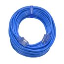 100ft 14/3 SJTW -50°C Blue Extreme Cold Weather Extension Cord w/Power Indicator Light, 3 Prong Grounded Plug, CP10078