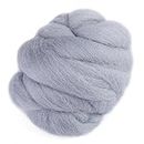 Fieltro de lana, aguja de lana ecológica Roving Fieltro de lana Juego de 8 colores Herramienta de lana giratoria para decorar ropa(gris)