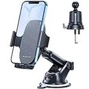 【Ultra Stable & Strong Suction】Miracase Car Phone Holder, Car Phone Mount for Dashboard & Windshield & Air Vent, Compatible with iPhone 13 Pro Max 12 11 XR SE Samsung and More Smartphones
