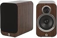 Q ACOUSTICS 3020i Bookshelf Speakers Pair English Walnut - Featuring 2-way Reflex Enclosure Type, 125mm (5") Bass Driver, and 22mm (0.9") Tweeter - Stereo Speakers Hifi/Passive Speakers