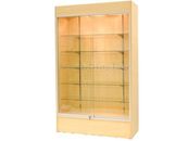 Wall Maple Display Show Case Retail Store Fixture W/Lights Knocked Down #WC4M-SC