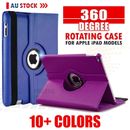iPad Leather Case Cover 10th 9th 8th 7th 6th 5th Gen Air 4th 3rd 2 Mini 6  360