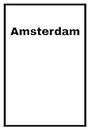Amsterdam - Decorating Book: Large Decorative White Book - Dot Graph Paper - 500 sheets - 6.69x9.61 - For Bookshelf, Coffee Table, Tabletop, Side table, Sofa Table, Console Table