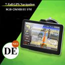 7 pulgadas GPS Navegador Navegación para Coche Camión Coche Navegación 8GB+256MB EU FM