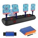 Baztoy Electronic Digital Target, Auto Reset Electric Shooting Scoring Target with Light & Sound Effect Toys Gifts Gadgets Indoor Outdoor Games for Kids Boys Girls Toddlers Teenager