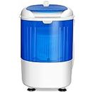 TANGZON 2-in-1 Portable Washing Machine, Single Tub Mini Washer and Spin Dryer with Timing Function, Compact Laundry Machine for Camping, Dorms, Apartments and College Rooms