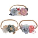  12 piezas diademas con flores para recién nacidos para niñas accesorio para corbatas para el cabello