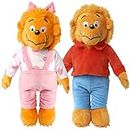 The Berenstain Bears Plush Doll Set - Brother Bear and Sister Bear - Based on The Berenstain Bears Book - 14 Inch Plush Doll Toy - Officially Licensed - Collectible Stuffed Plush