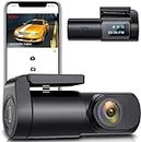 AILRINNI WiFi Car Dash Cam FHD 1080P - Mini Dashcams：APP Control,Super Night Vision, G-Sensor, WDR, Parking Monitor,24 Hours Parking Mode Support 64G MAX