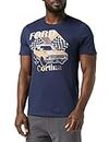 Petrol Heads Men's Ford Cortina T-Shirt (pack of 1), Navy, S