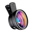 Squaircle 0.45Xro, Wide Angle Lens, Clip on Cell Phone for Lens Attachment Compatiable with All Smartphones for Amazing Photography