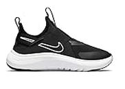 Nike Flex Plus Kids Casual Running Shoe, Black/White, 8 Toddler