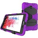 TECHGEAR G-SHOCK Case fits Samsung Galaxy Tab A 7" (SM-T280 Series) - Tough Rugged Heavy Duty Armour Shock Proof Survival Protective Case with Detachable Stand- Kids Work School Builders Case