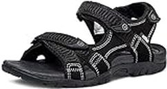 ATIKA Women's Outdoor Hiking Sandals, Comfortable Summer Sport Sandals, Athletic Walking Water Shoes W253-BLK_US 10
