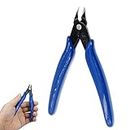 Angelkiss Wire Cutter, Wire Cable Cutters Cutting Pliers, Cutting Side Snip Flush Pliers Diagonal Side Cutter with Soft Grip Slip Guards Handles for DIY Craft and Jewelry Blue