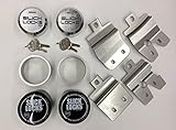 Slick Locks Chevy GMC - Kit de Puerta corredera con Spinners, Cubiertas de Clima y cerraduras