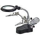 Generic 3. 5X / 12X Helping Hand Magnifier Magnifying with Soldering Stand & LED Light