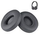 Solo 3 Earpad Replacement Cushion Ear Pads Protein Leather Memory Foam Parts Compatible with Beats by Dre Solo3 Wireless Solo2 Wireless (Mode A1796/B0534) On-Ear Headphones (Gray)