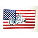 AZ FLAG Bandiera Stati Uniti con Moto 150x90cm - Bandiera Americana – USA 90 x 150 cm
