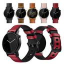 For MOTO 360 2nd Gen 46mm 42mm Watch Band Leather and Rubber Hybrid Wrist Strap