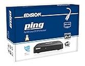 EDISION Ping - Ott IPTV Linux Receptor H265/HEVC Negro, Stalker, Xtream, WebTV, Media Player, Wi-Fi on Board, USB, HDMI, LAN, Mando a Distancia 2en1.