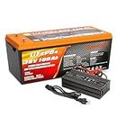 Enjoybot 36V 100Ah LiFePO4 Lithium Battery with 43.8V 13A LiFePO4 Battery Charger, Built-in 100A BMS and Grade A Cells, Max. 3840W Load Power, Peak Current 500A Perfect for Golf Cart RV Camper