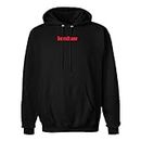 Kershaw Logo Pullover Hoodie in Black; Small Black Pullover Hoodie with Red Kershaw Logo; Features Fleece Interior, Underarm Gussets, Hood, Ribbed Cuffs, Waistband and Front Pouch Pocket; Unisex