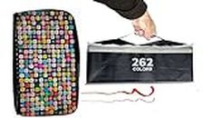 Definite Art Markers Dual Nib Alcohol Art Markers for Drawing Coloring Sketching Doodling (262 Markers with Travel Bag)