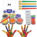 A3 Paper Kids Painting 🎨 Set Art Paint ✔️ Brush Kit ✔️ Storage Children Toddler