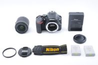 [Como nueva] Cámara digital Nikon D5600 24,2 MP 3372 clics con lente AF-P 18-55 mm VR