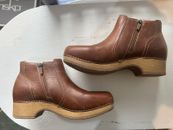 Leather Dansko Boot - Tan Oiled Pull Up Leather