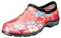 Sloggers Women s Rain and Garden Waterproof Comfort Shoe, Coral Floral Fun Print, 9 US