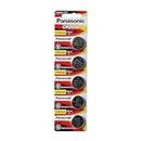 PANASONIC BATTERIES CR2032 LITHIUM BATTERY, 3V, COIN CELL (5 pieces)